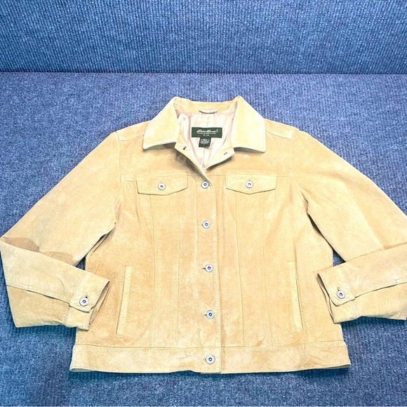 Eddie Bauer Women’s Genuine Leather/Suede Coat - Picture 7 of 12